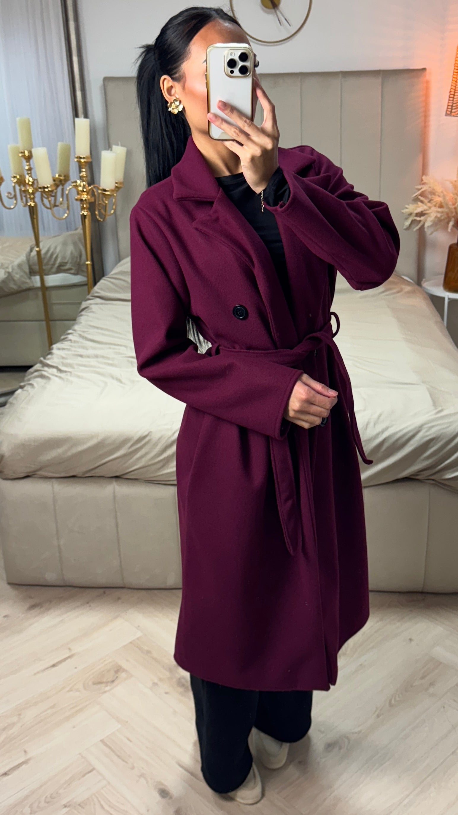 Maison™ | Long Coat with Belt and Pockets