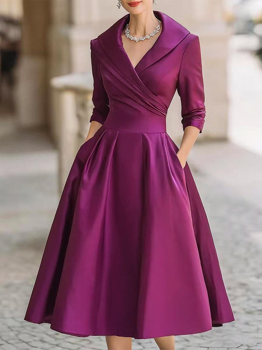 Ariella - Satin Midi Dress