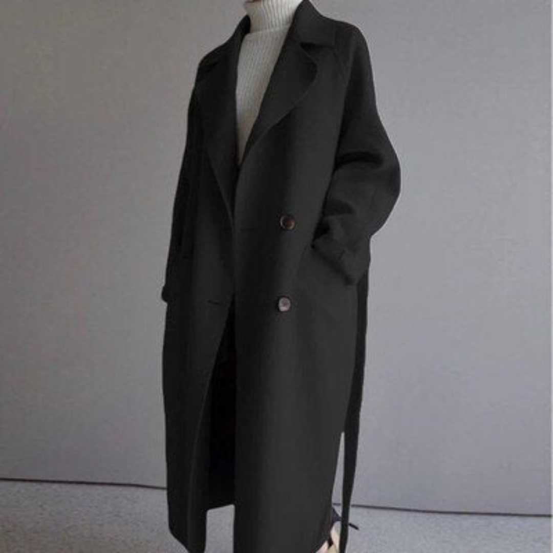 Celeste | Long Wool Coat with Class
