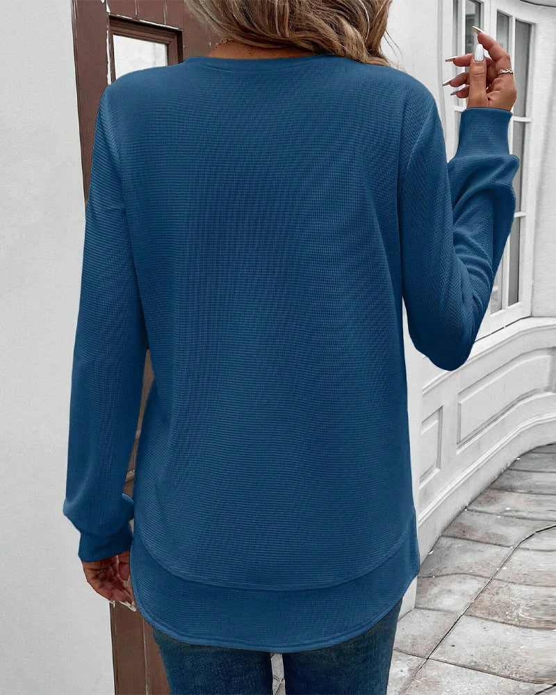 Maison™ | Round Neck Long-Sleeve Top