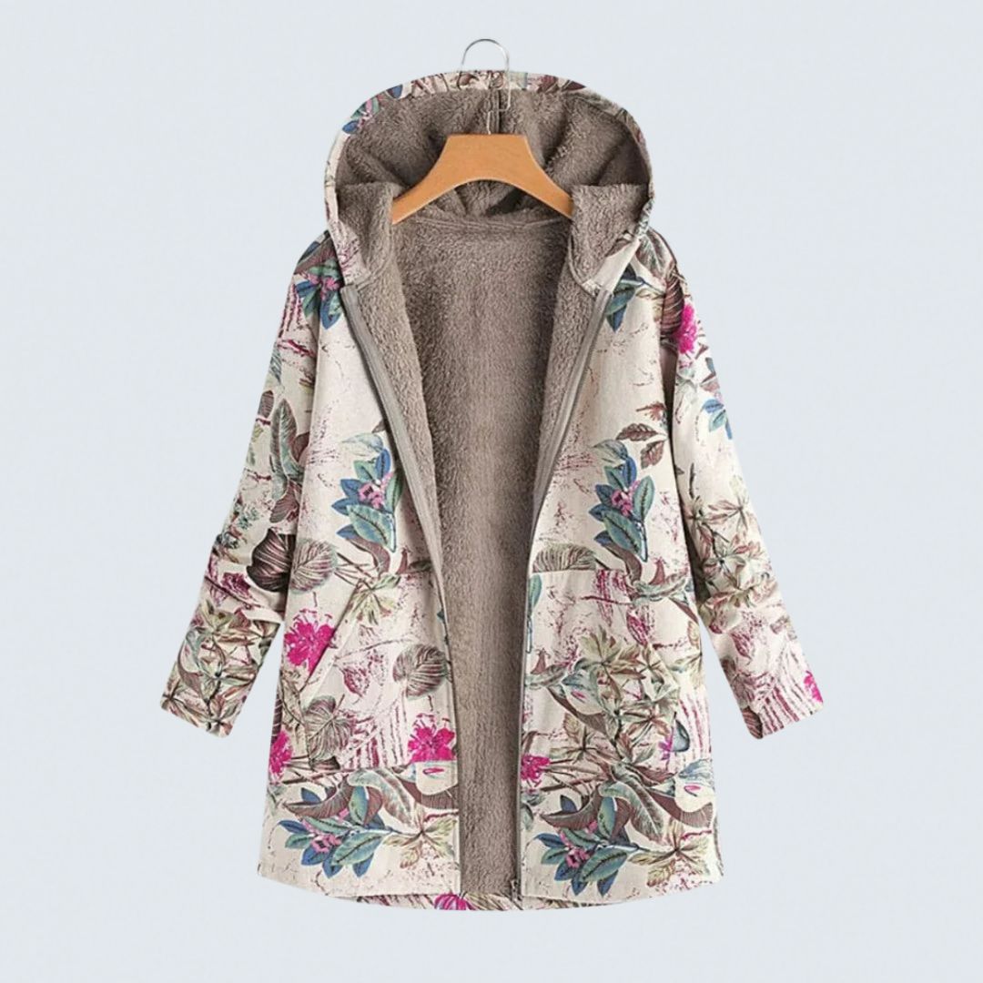 Sofia | Floral Fleece Jacket