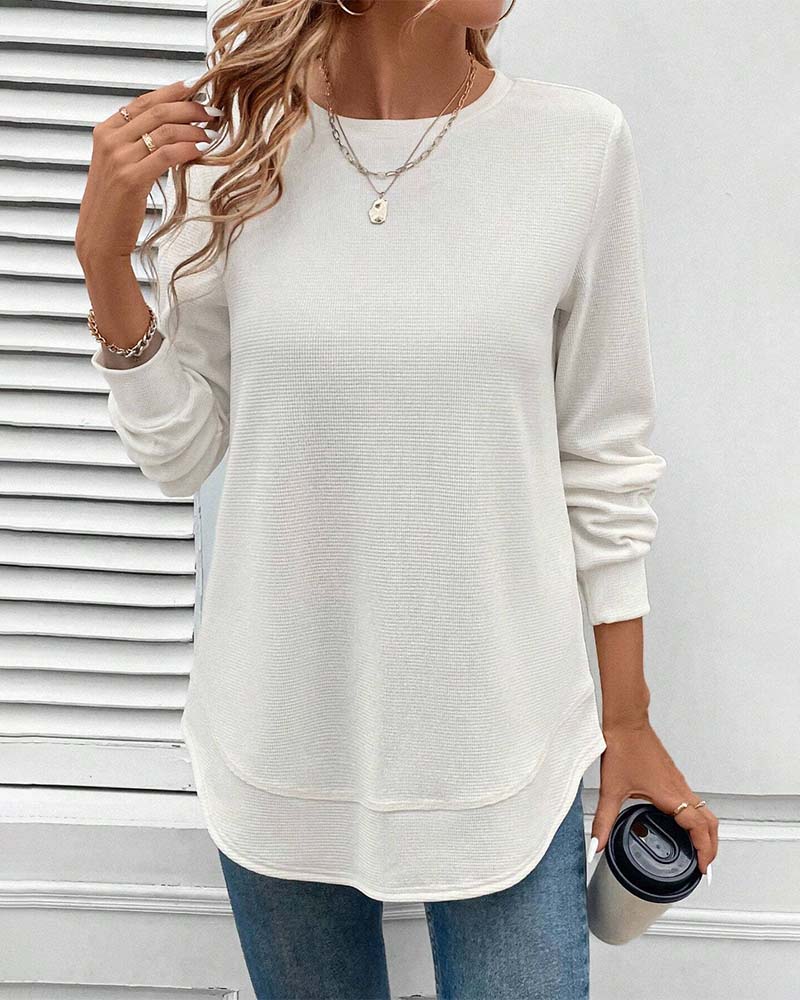Maison™ | Round Neck Long-Sleeve Top
