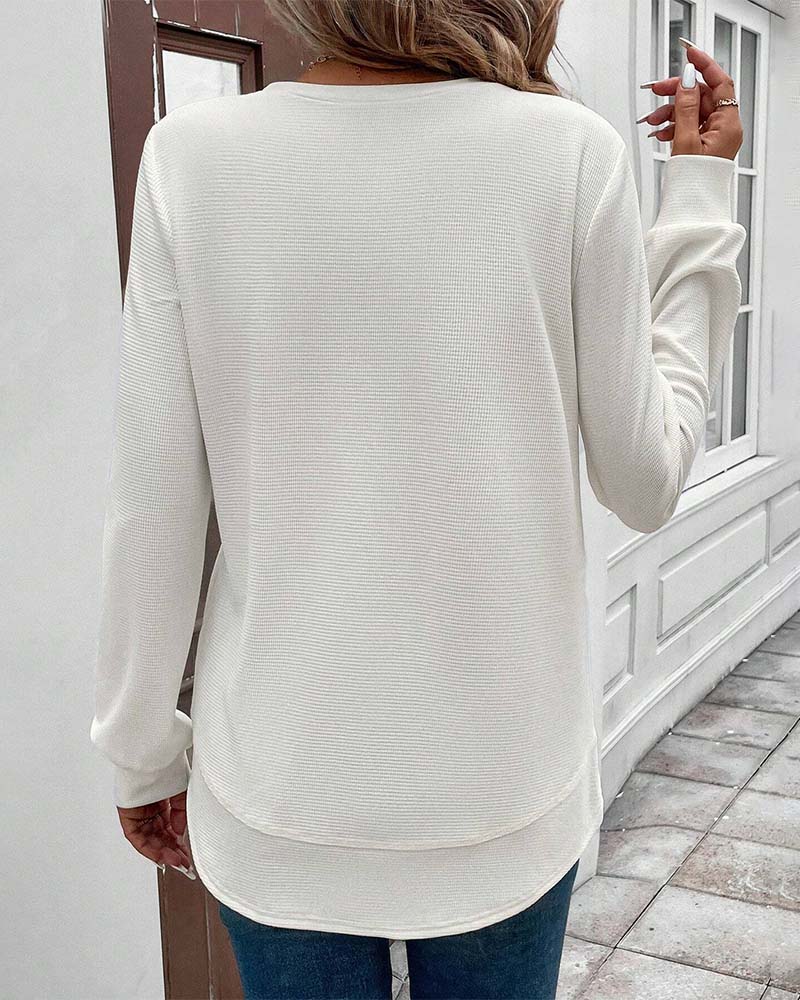 Maison™ | Round Neck Long-Sleeve Top
