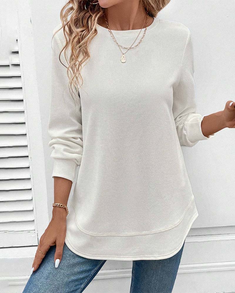 Maison™ | Round Neck Long-Sleeve Top