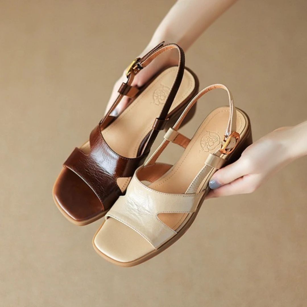 Leonora | Retro Squared Sandals