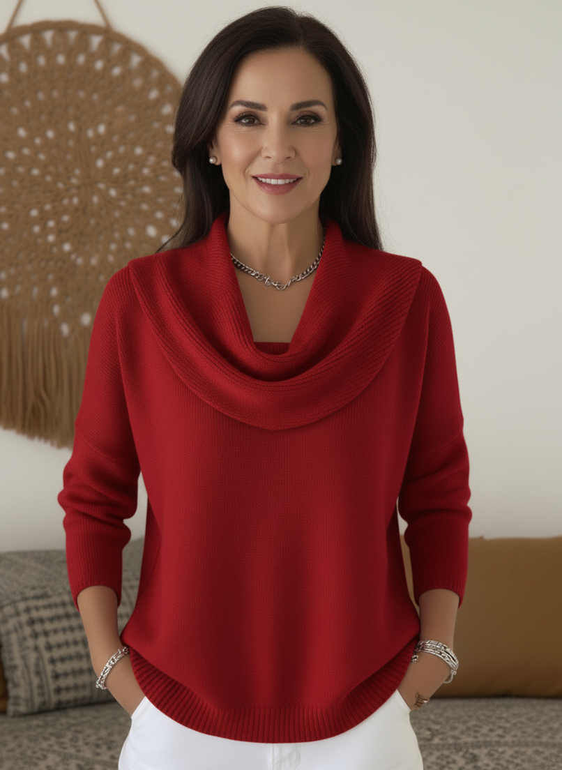 Carolia - Pull élégant à col bénitier