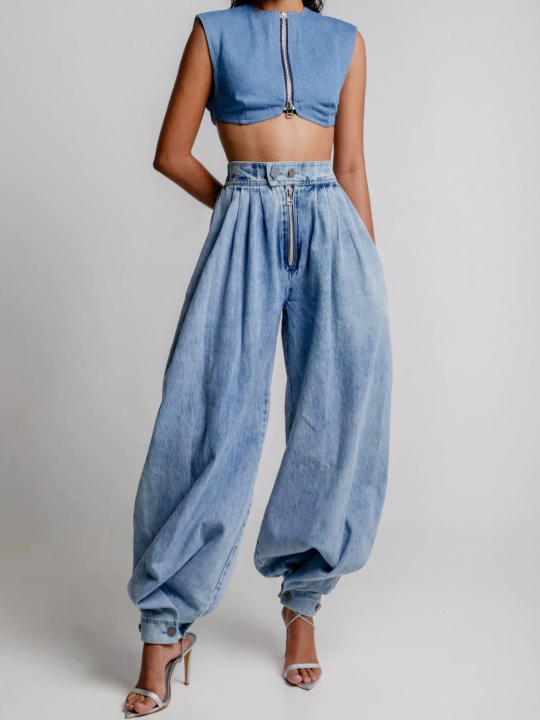 Maison™ | High Waist Balloon Jeans