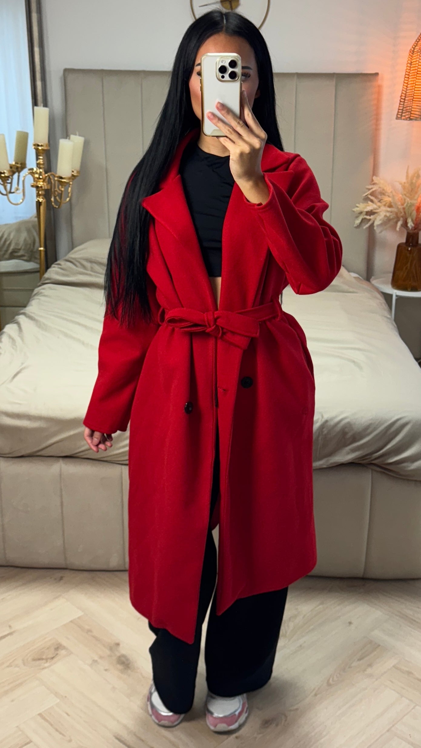 Maison™ | Long Coat with Belt and Pockets