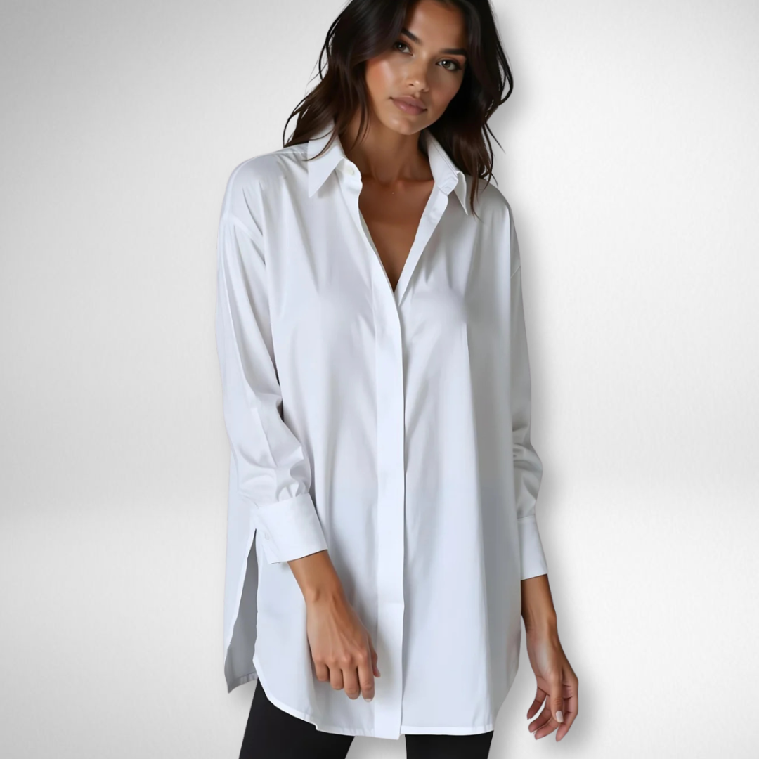 Maison™ | Oversized Lapel Shirt Dress