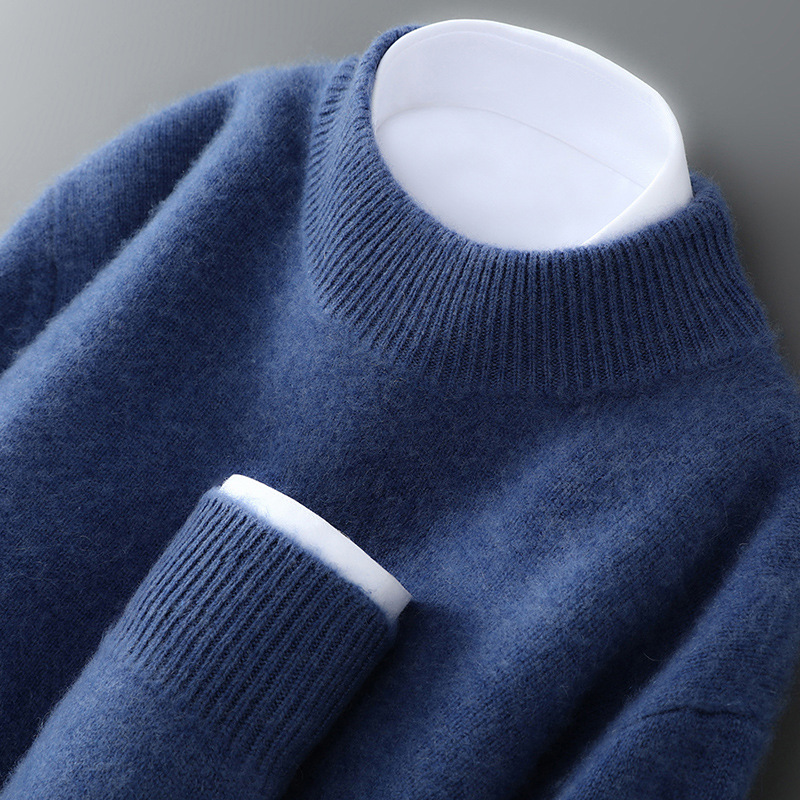 Valence | Elegant Cashmere Sweater (Dark Blue)