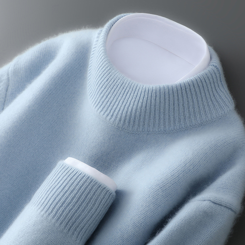 Valence | Elegant Cashmere Sweater (Baby Blue)