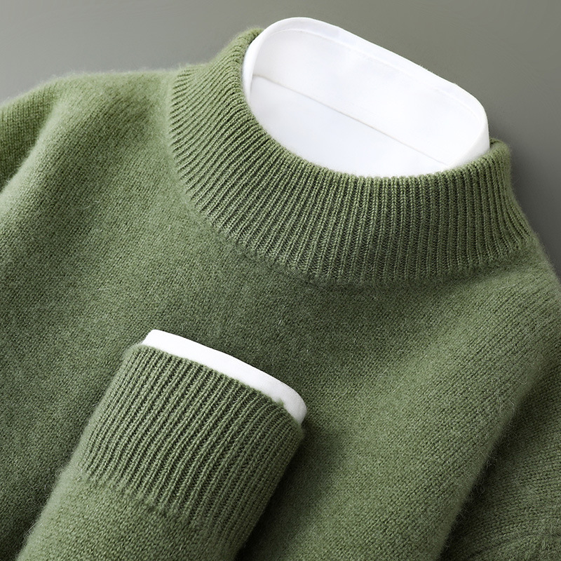 Valence | Elegant Cashmere Sweater (Cactus Green)