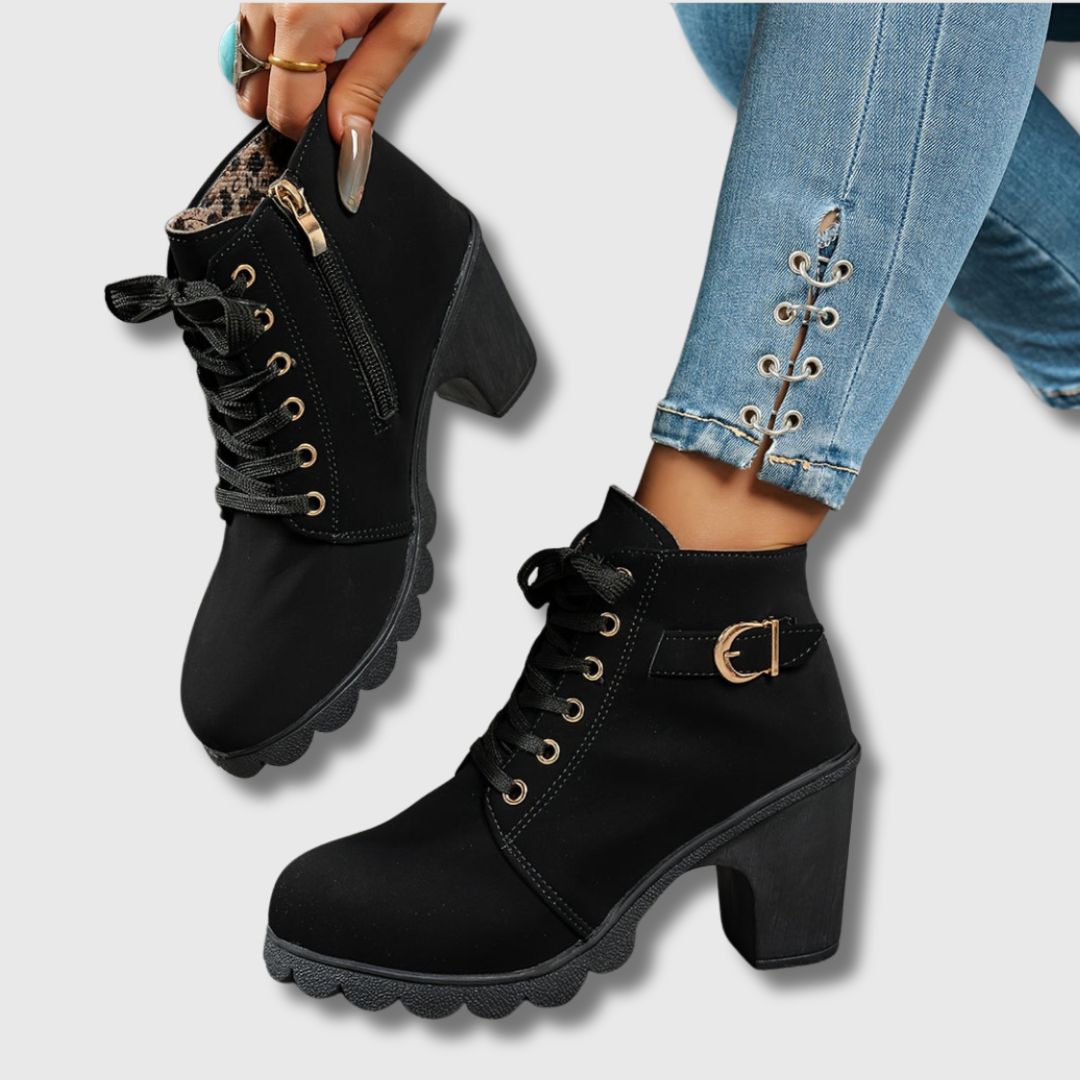 Shamara - Casual Heeled Ankle Boots