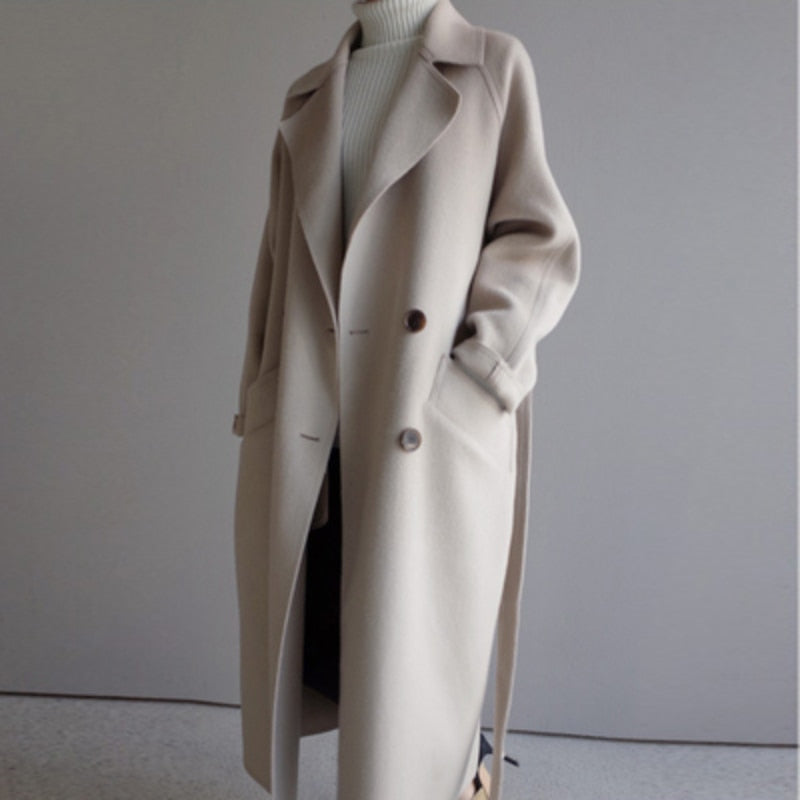 Celeste | Long Wool Coat with Class