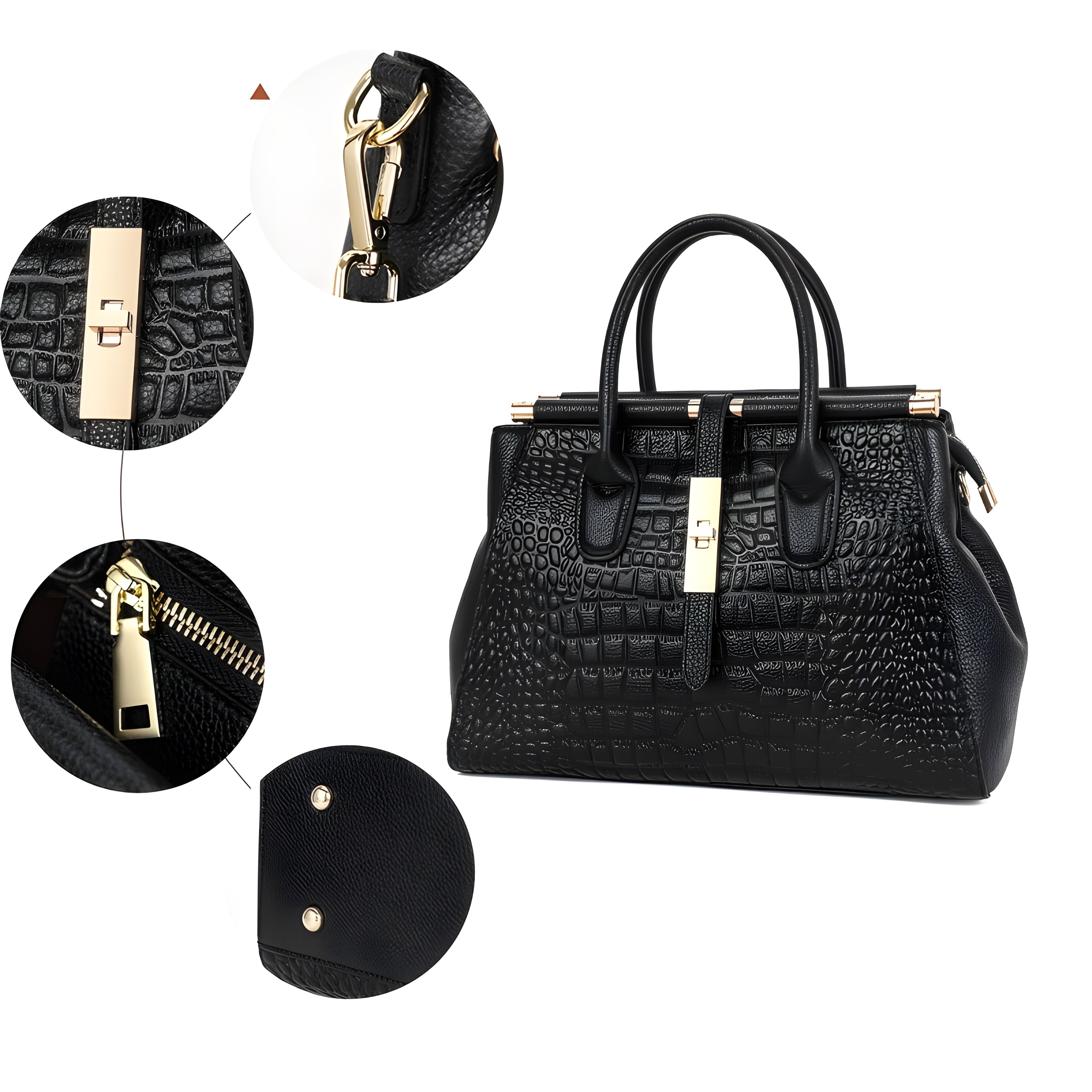 Evelina | Croc Handbag