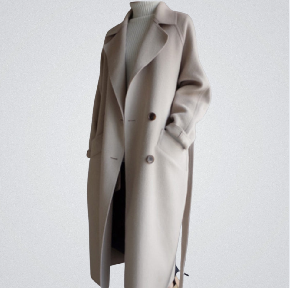Celeste | Long Wool Coat with Class