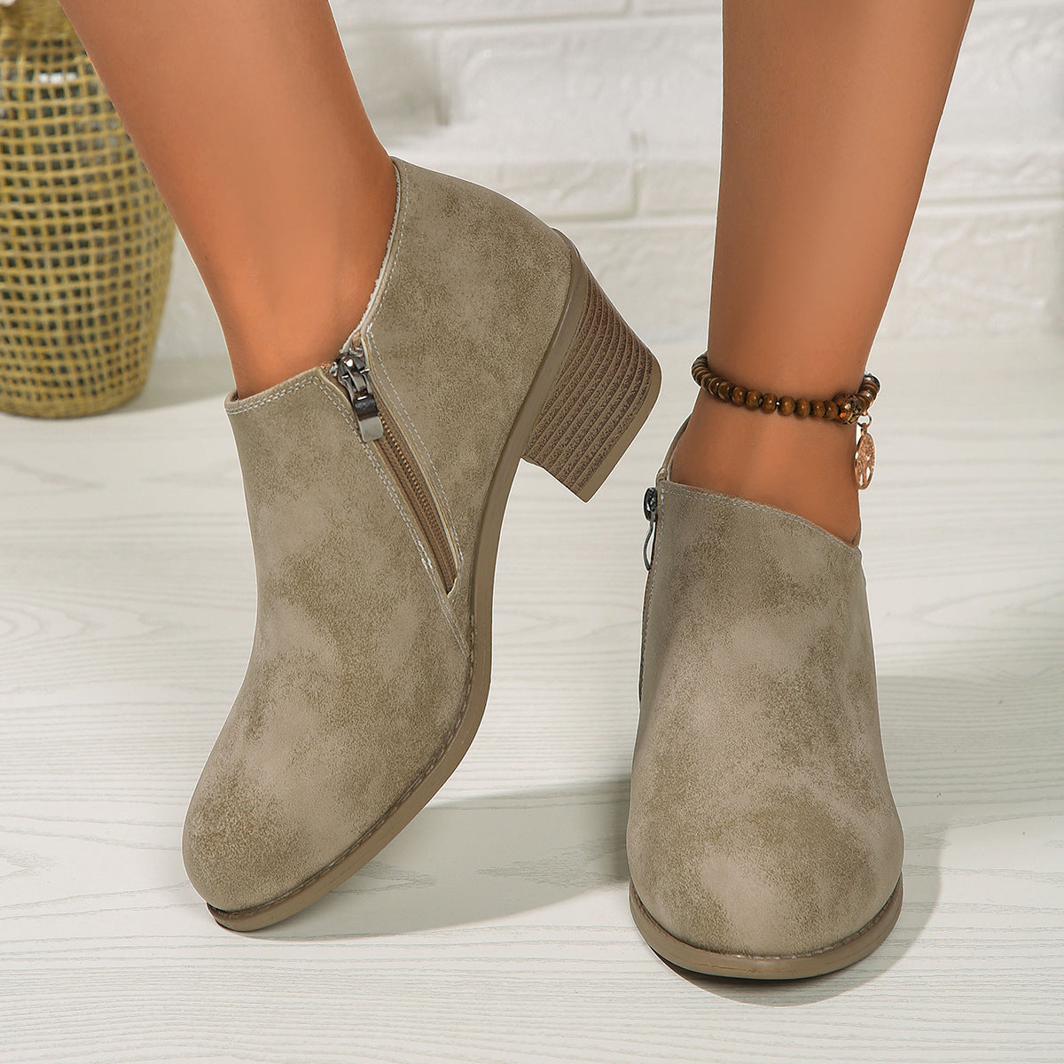 Aveline | Suede Ankle Boots