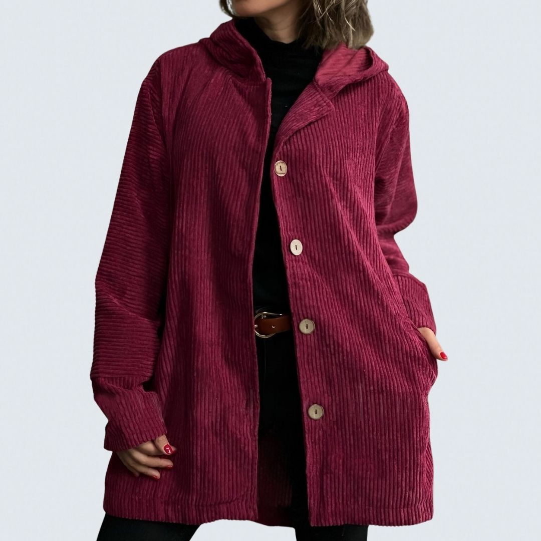 Cordia | Cozy Corduroy Hooded Jacket