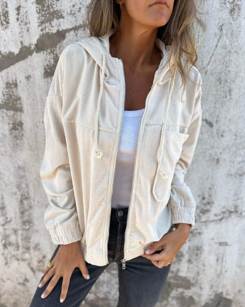 Maison™ | Stylish Hooded Jacket with Zipper