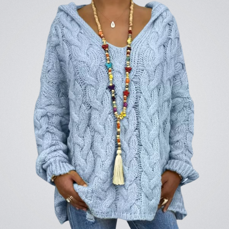 Miette - Casual Long Sleeve Knitted Sweater