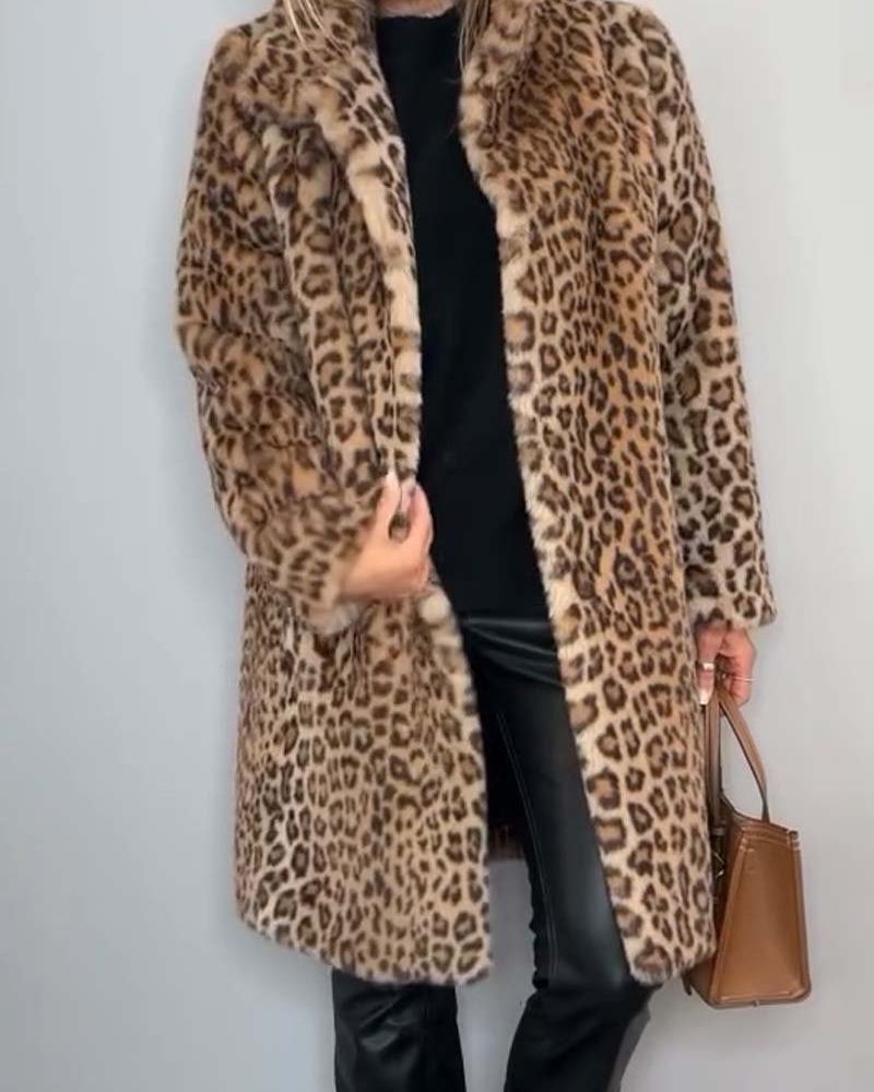 Leia | Leopard Long Jacket