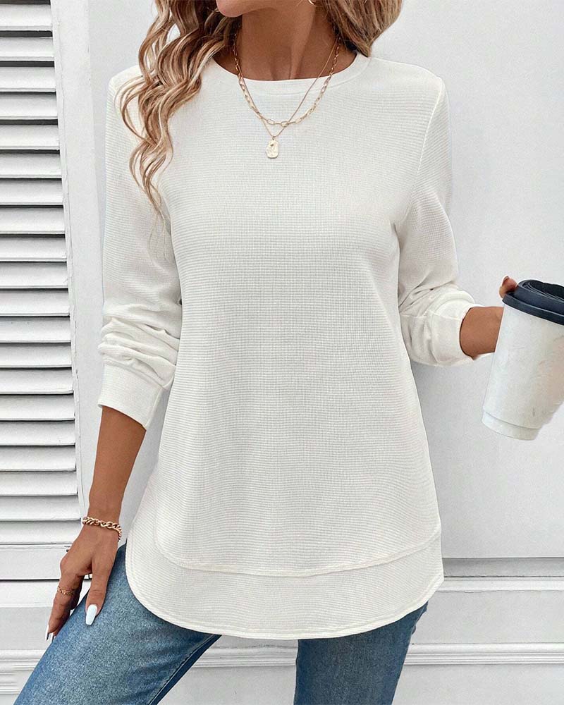 Maison™ | Round Neck Long-Sleeve Top
