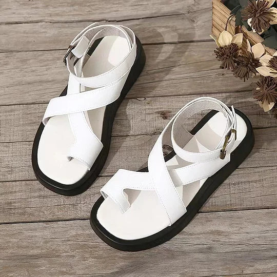 Maison™ |  Contemporary Cross-Strap Sandals