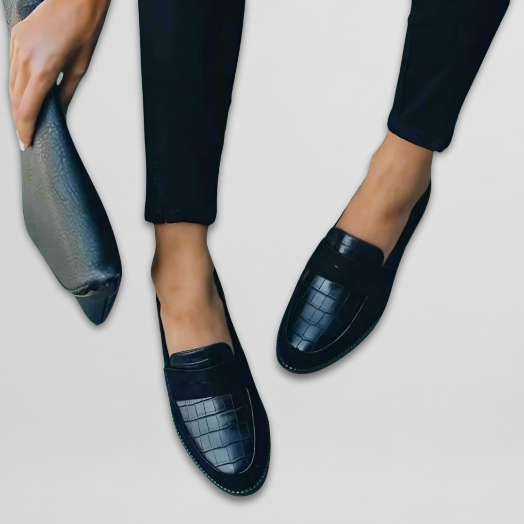 Maison™ | Crocodile-Patterned Loafers