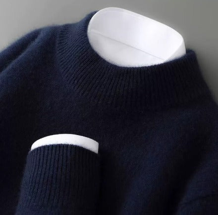 Valence | Elegant Cashmere Sweater (Blue)