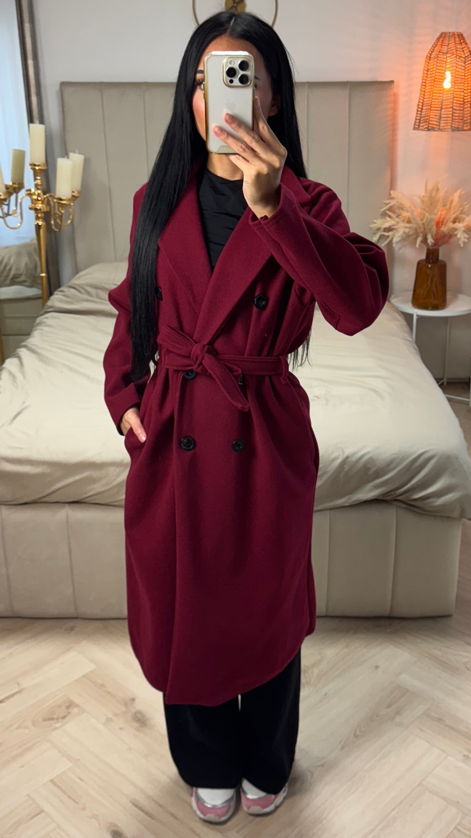 Maison™ | Long Coat with Belt and Pockets