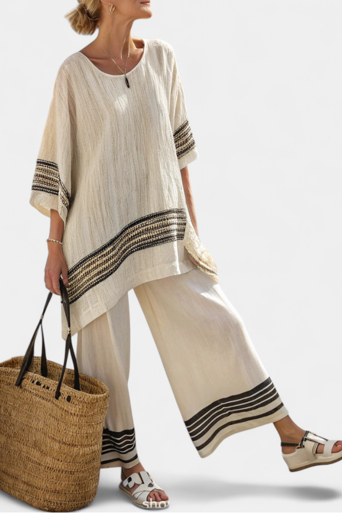 Maison™ | Black Striped Set for Women
