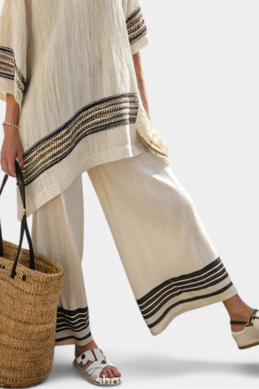 Maison™ | Black Striped Set for Women