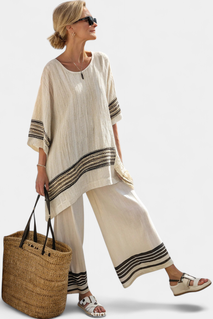 Maison™ | Black Striped Set for Women