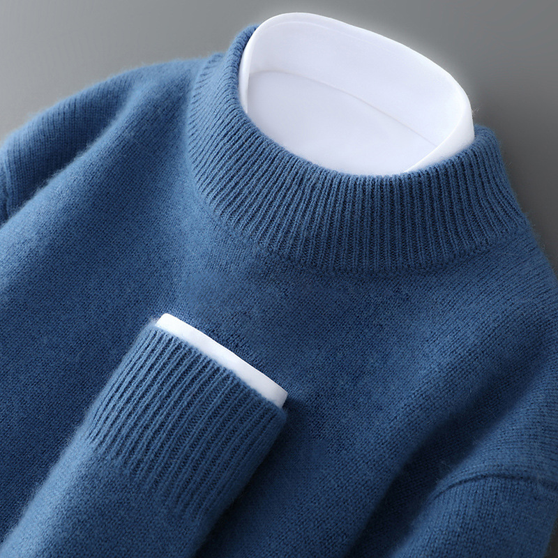 Valence | Elegant Cashmere Sweater (Ocean Blue)