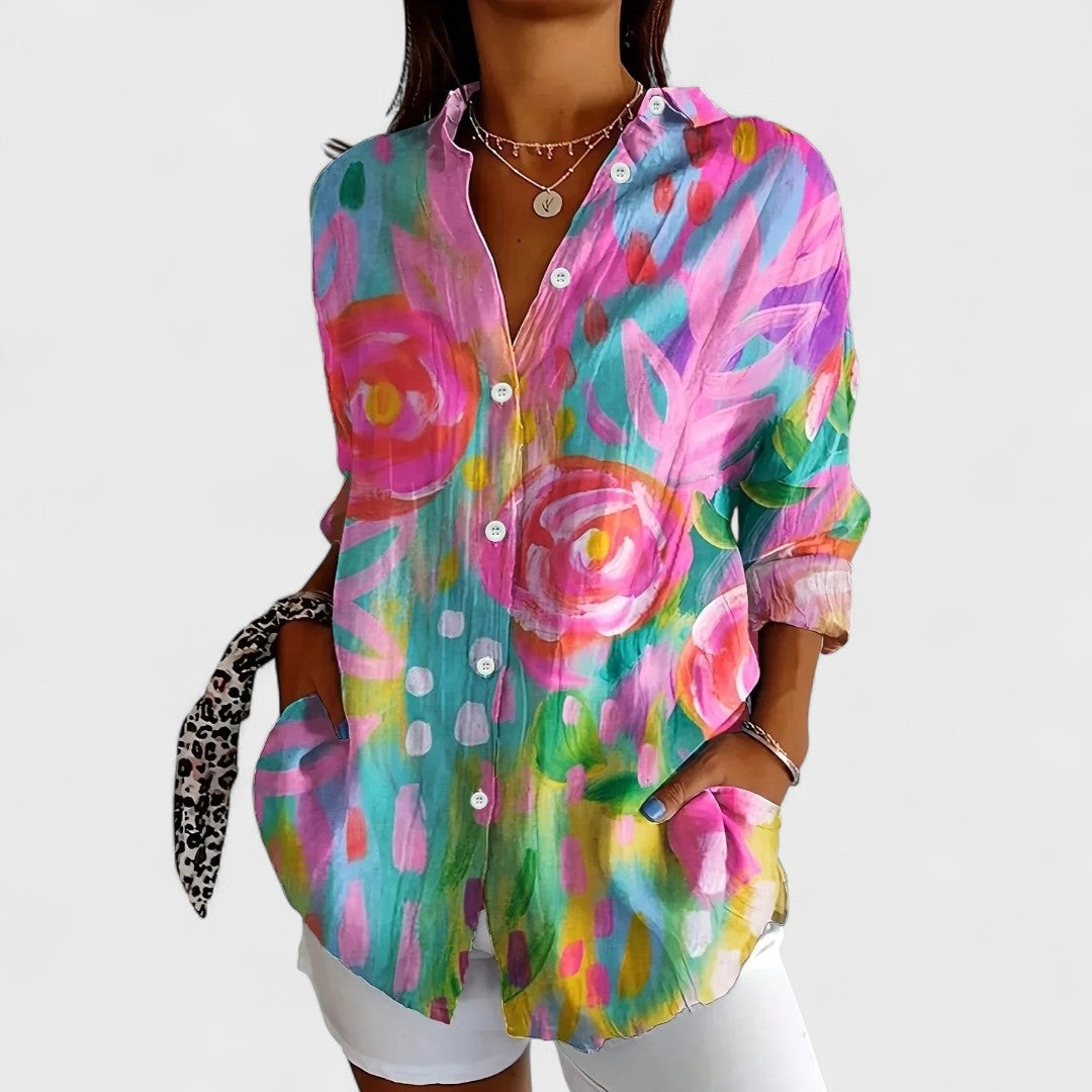 Maison™ | Colorful Blouse with Playful Print