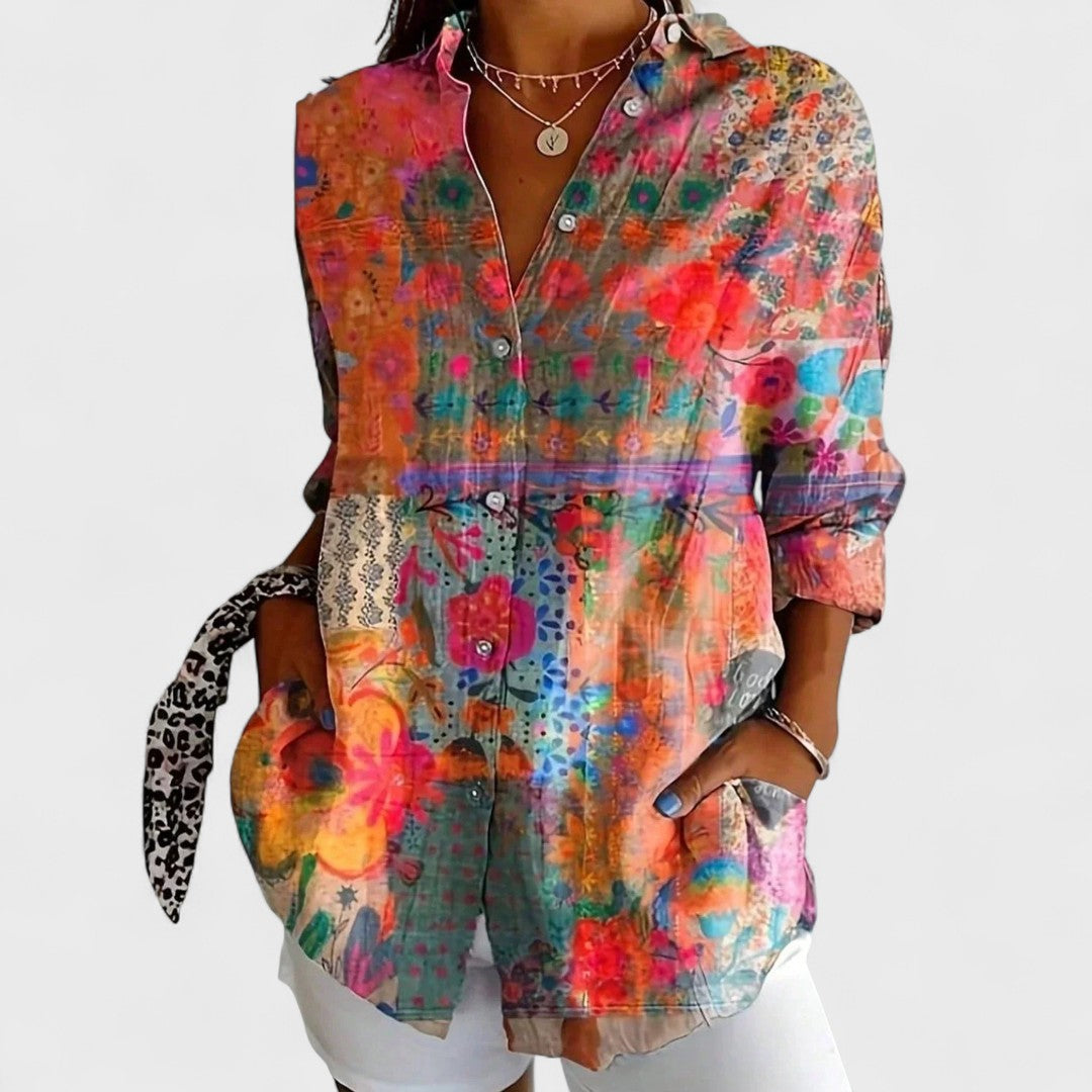 Maison™ | Colorful Blouse with Playful Print