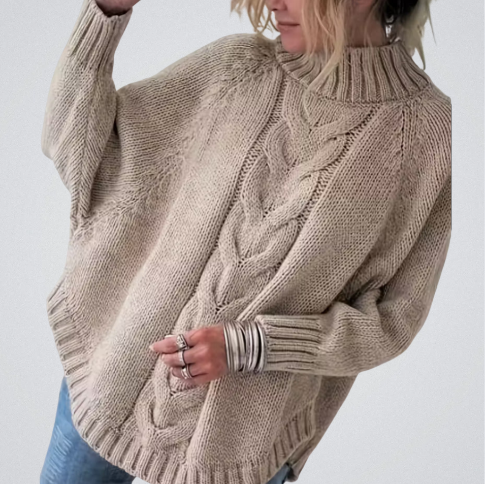 Pamella - Cable Knit Oversized Sweater