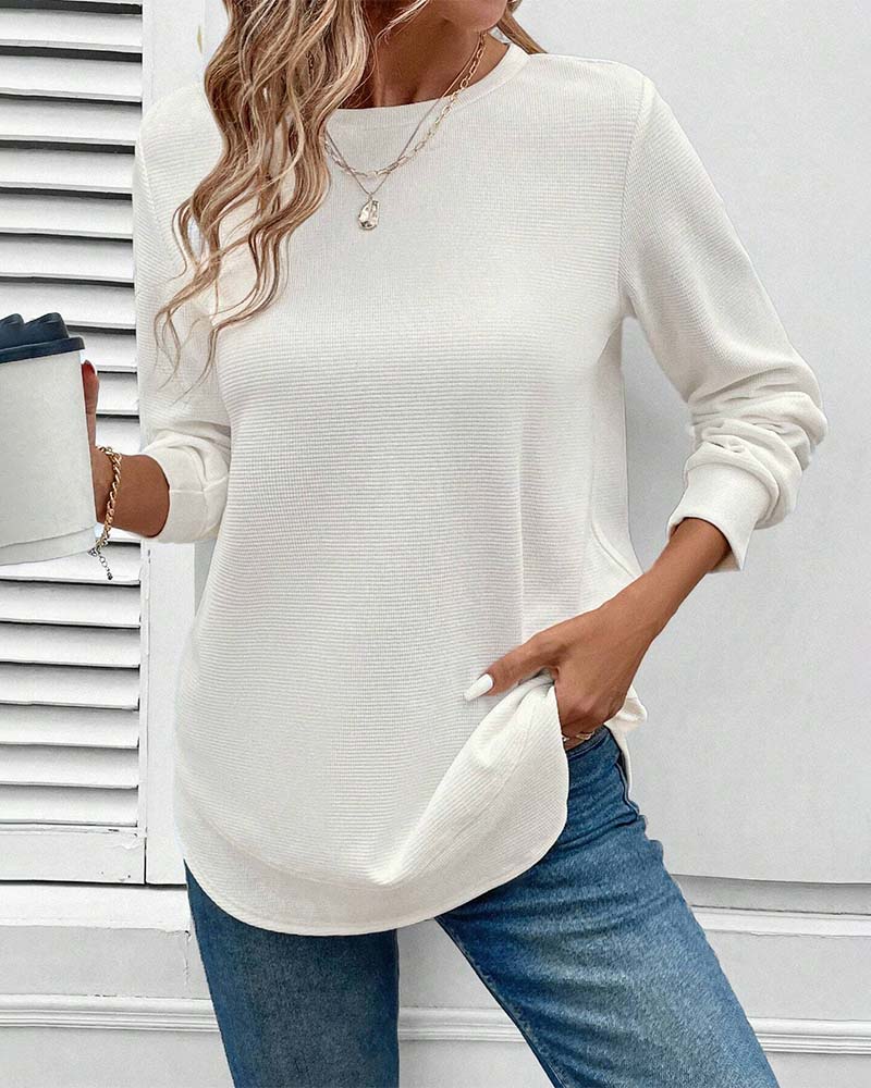 Maison™ | Round Neck Long-Sleeve Top